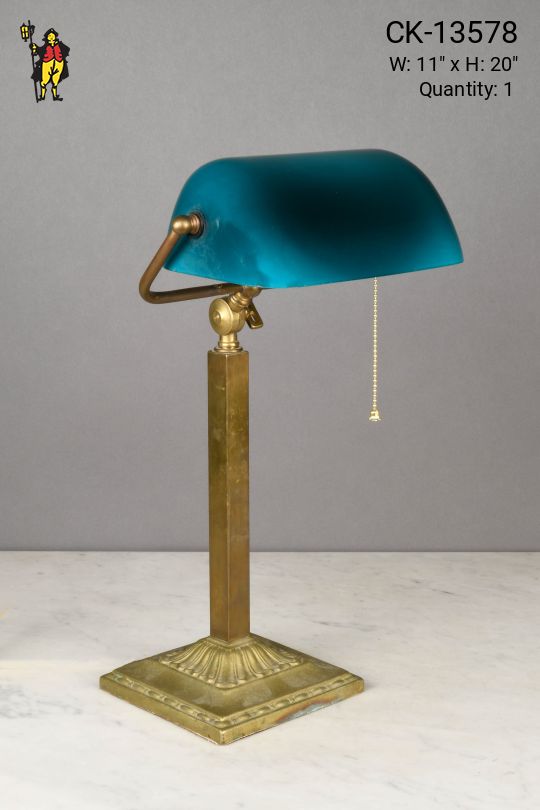 Brass Traditional Banker's Lamp