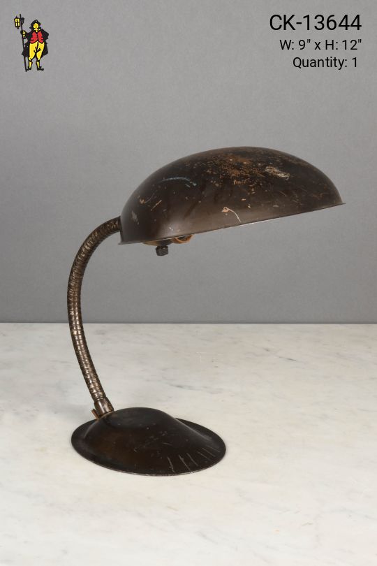 Metal Shaded Gooseneck Desk Lamp