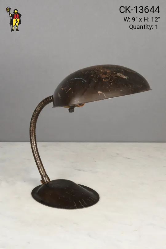 Metal Shaded Gooseneck Desk Lamp