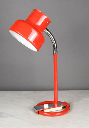 Red Gooseneck Desk Lamp