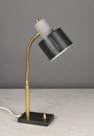 Brass & Black Vintage Desk Lamp