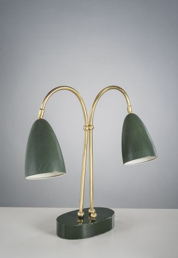 Mid-Century Two Light Table Lamp