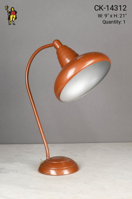 Adjustable Directional Pewter Desk Lamp