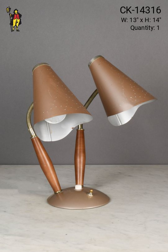 Mid Century Bullet Reflector Desk Lamp