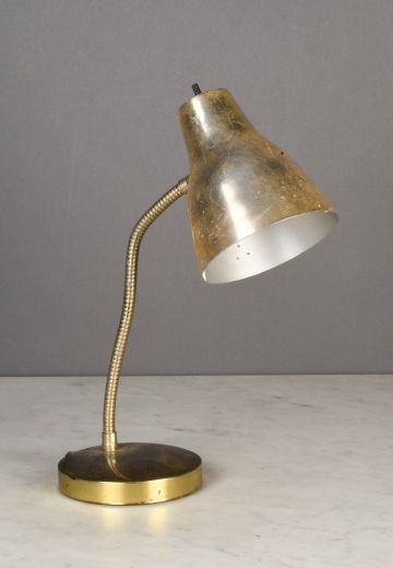 Distressed Brass Desk Lamp