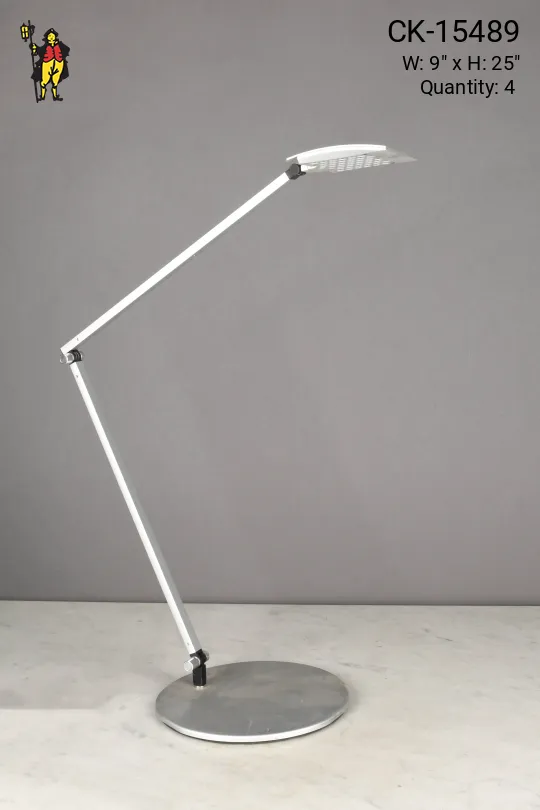 *LED* Silver Adjustable Desk Lamp