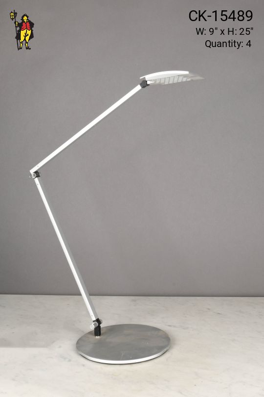 *LED* Silver Adjustable Desk Lamp