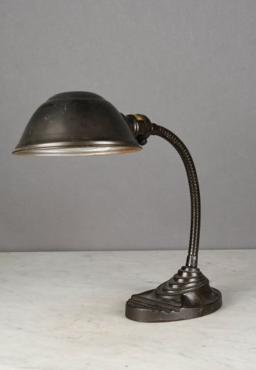 Bronze Mid Century Gooseneck Desk Lamp