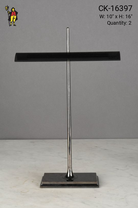 Nickel & Gray Shaded Desk Lamp *LED*