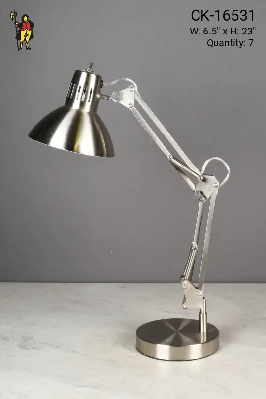 Modern Nickel Desk Lamp