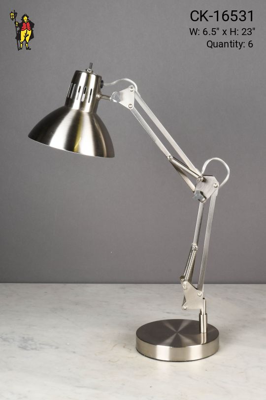 Modern Nickel Desk Lamp