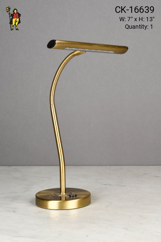 *LED* Brass Gooseneck Desk Lamp