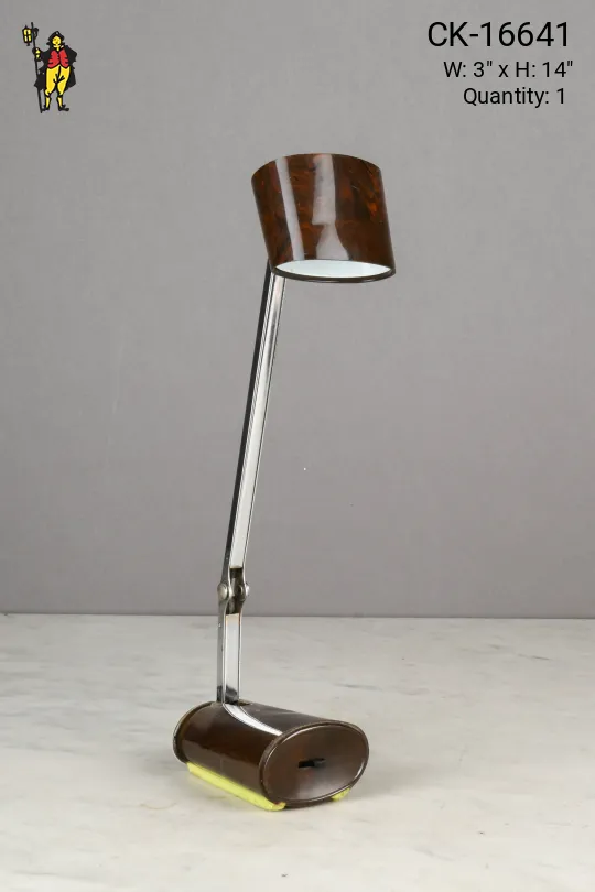 Wood Grained Small Task Lamp