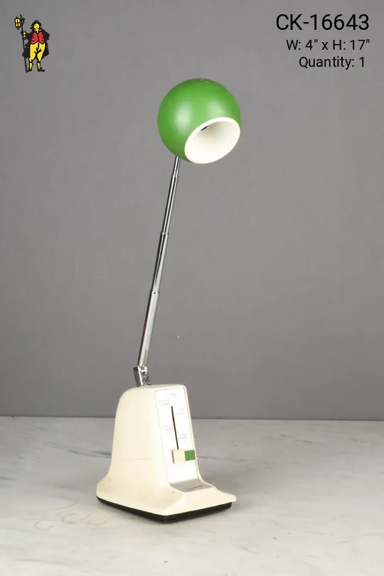 Green Round Shaded Mid Century Desk Lamp