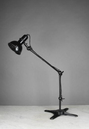 Black Oversize Industrial Adjustable Desk Lamp