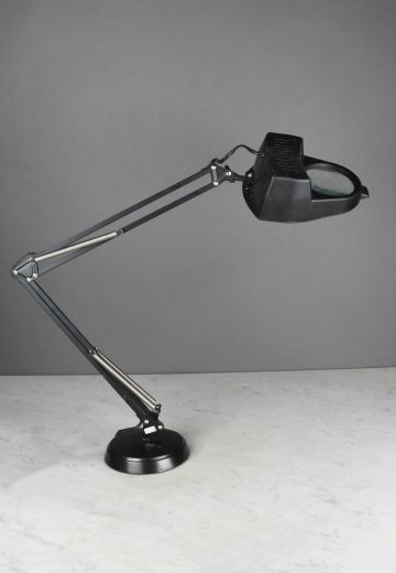 Black Magnifying Glass Desk Lamp