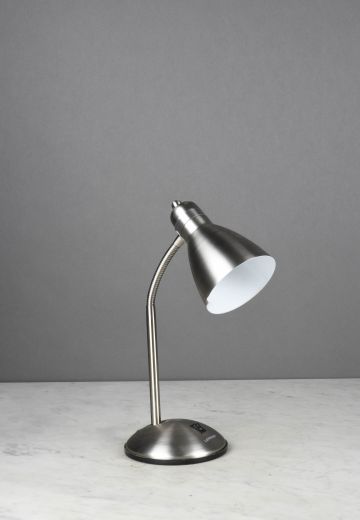 Simple Nickel Gooseneck Desk Lamp