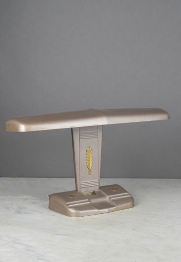 Metal Desk Lamp w/Brass Accents