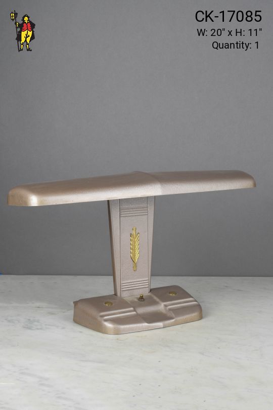 Metal Desk Lamp w/Brass Accents