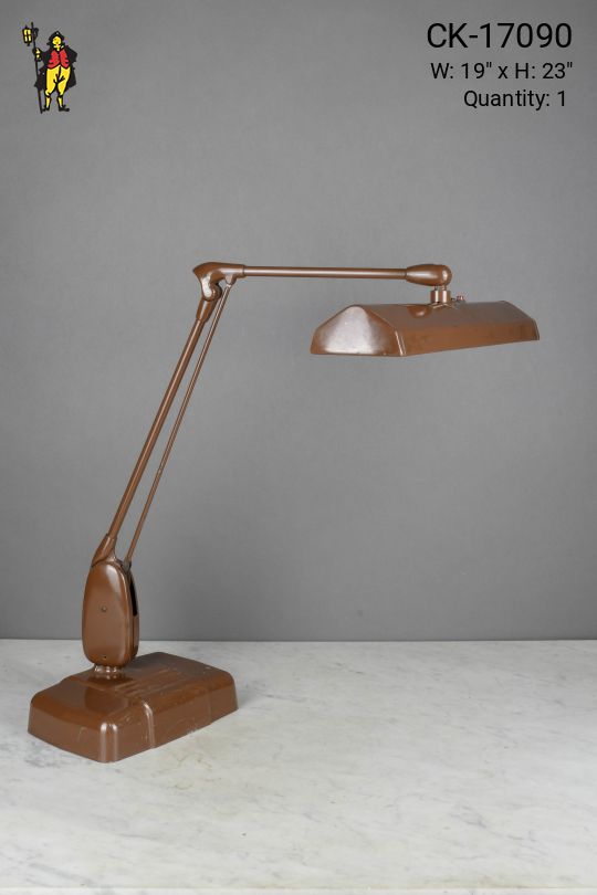 Metal Shaded Adjustable Oversize Desk Lamp