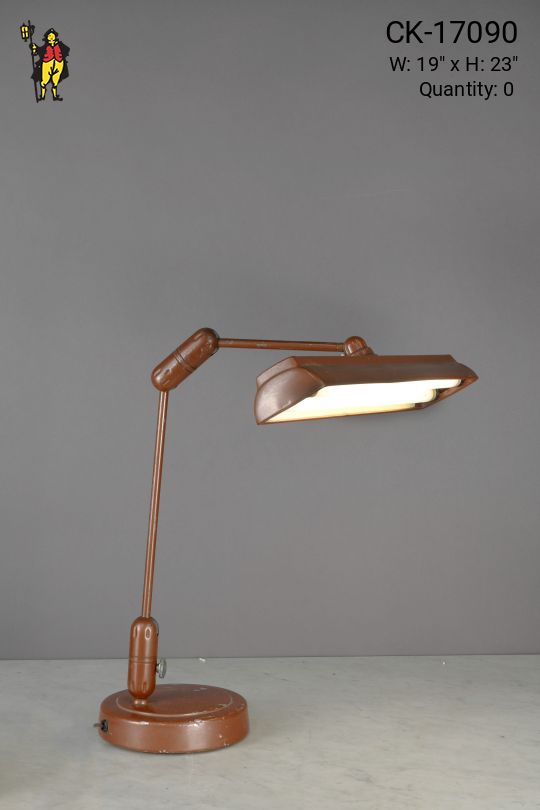 Metal Shaded Adjustable Oversize Desk Lamp