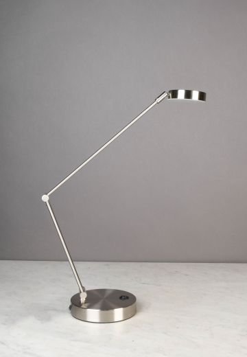 Nickel LED Adjustable Desk Lamp