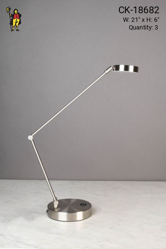 Nickel LED Adjustable Desk Lamp