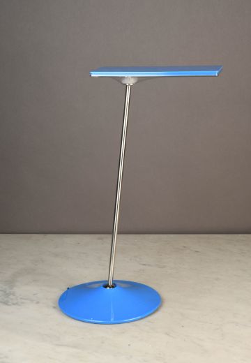 Blue Contemporary Adjustable Desk Lamp (Single LED Strip Ready for Camera)