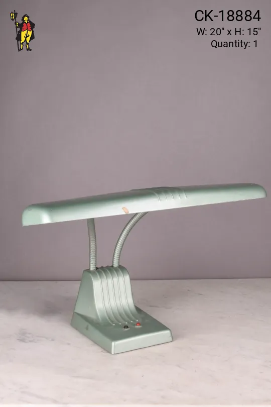 Green Mid Century Fluorescent Desk Lamp