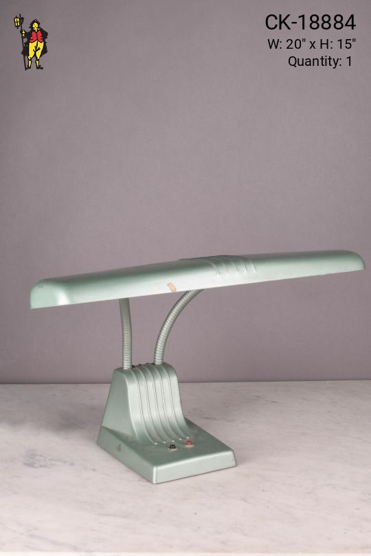 Green Mid Century Fluorescent Desk Lamp