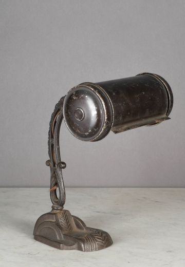 Bronze Adjustable Art Deco Desk Lamp