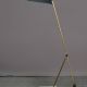 Brass & Black Adjustable Oversize Desk Lamp w/Marble Style Base #0