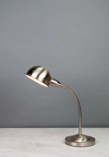 Silver Adjustable Desk Lamp