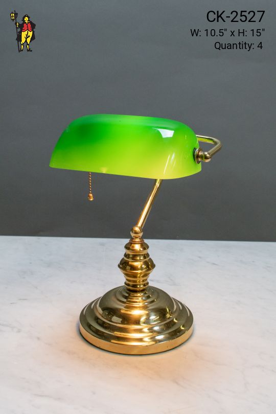Brass Banker's Lamp
