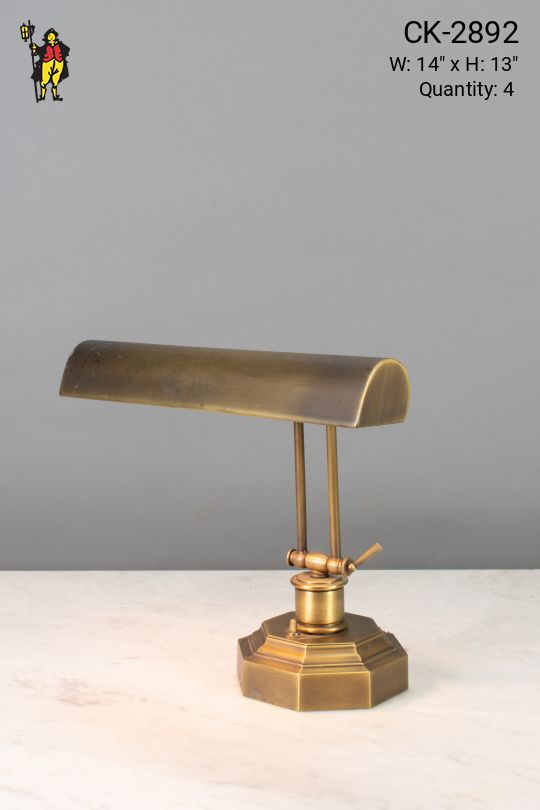 Adjustable Brass Desk Lamp
