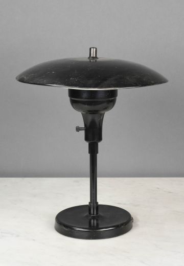Metal Shaded Black Desk Lamp
