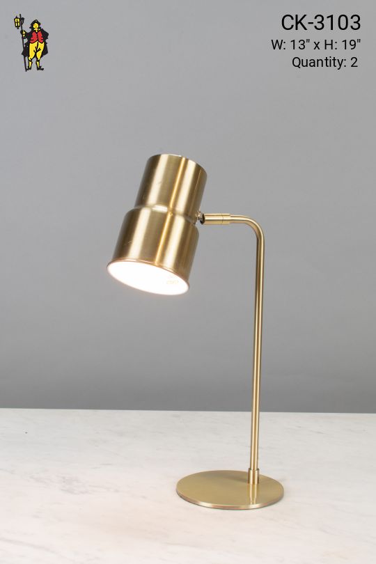 Polished Brass Desk Lamp