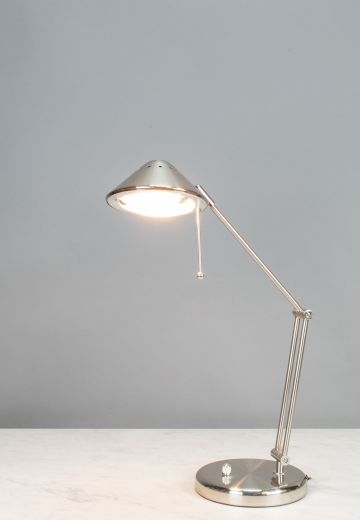 Silver Adjustable Desk Lamp