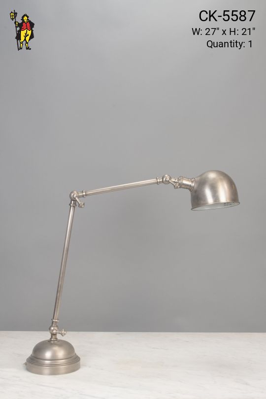 Silver Adjustable Desk Lamp
