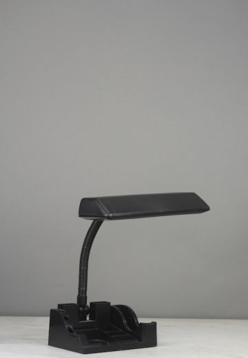 Black Plastic Adjustable Desk Lamp