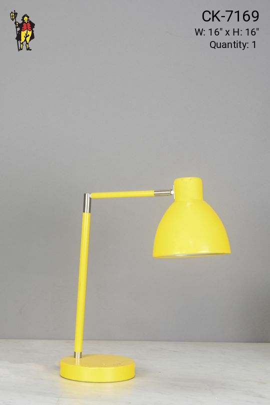 Yellow Mid Century Task Lamp