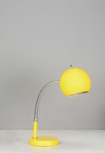 Yellow Mid Century Modern Gooseneck Desk Lamp