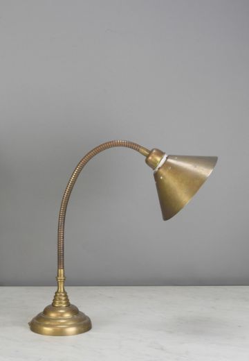 Industrial Style Brass Desk Lamp