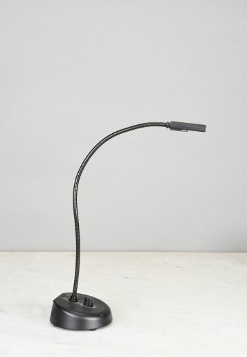 LED Small Adjustable Desk Black Desk Lamp