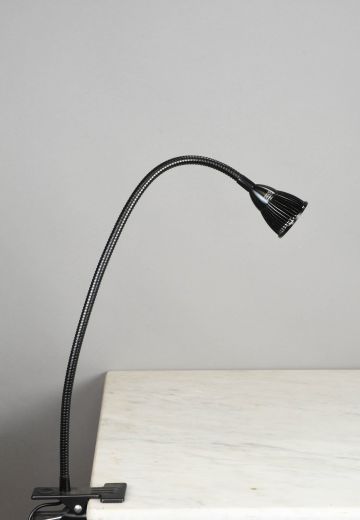 *LED* Black Clip On Adjustable Desk Lamp