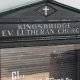 Bronze Electrified Gothic Church Sign #0
