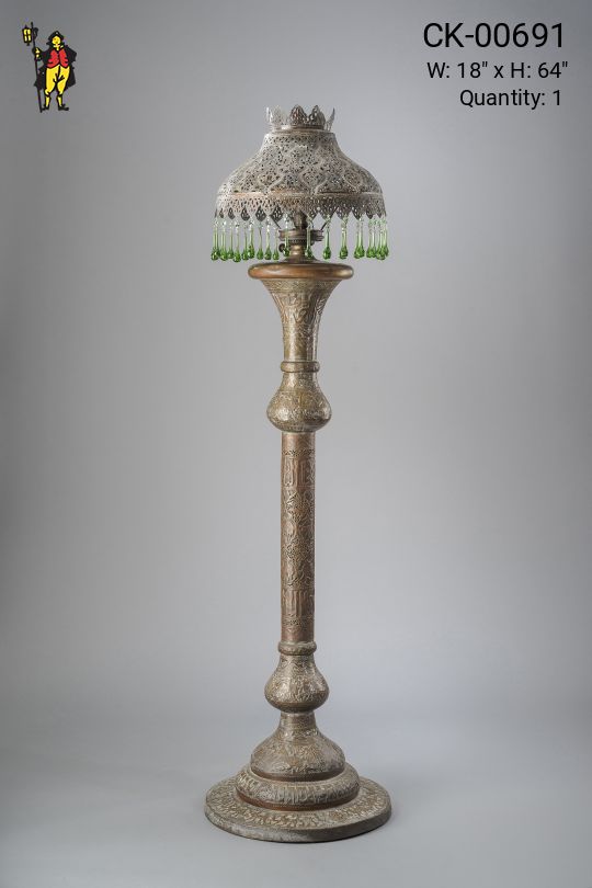 Moorish Floorlamp w/Crystal Prisms