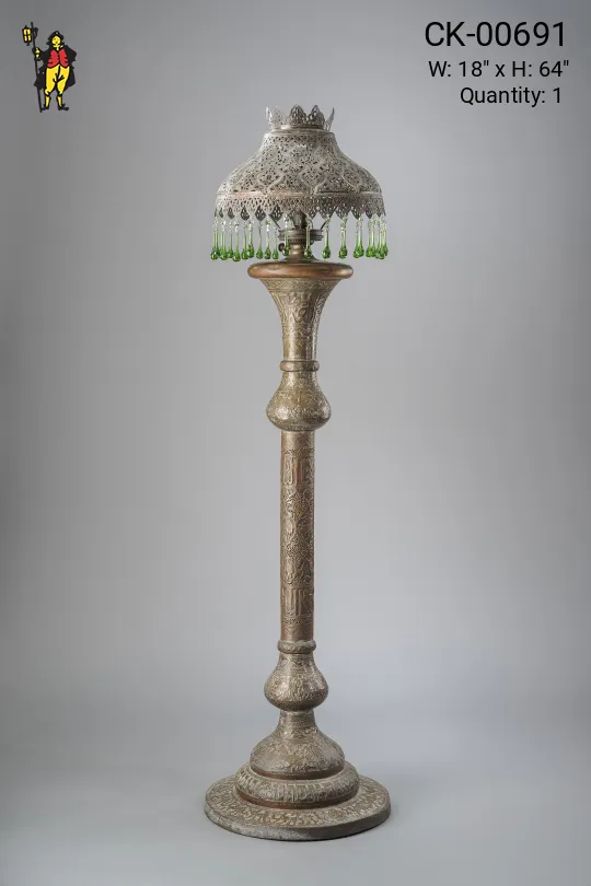 Moorish Floorlamp w/Crystal Prisms