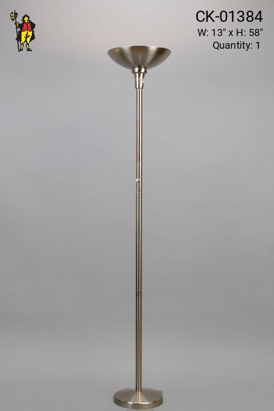 Modern Silver Torchere