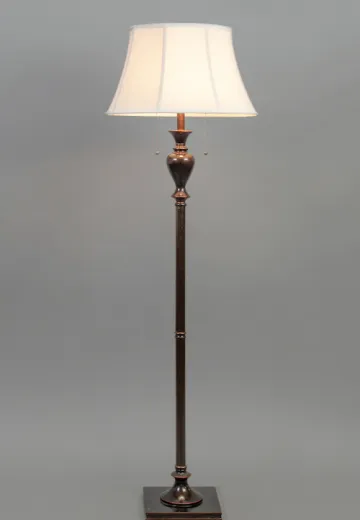 Bronze Floor Lamp w/Empire Shade